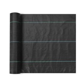 Weed Barrier Landscape Fabric, 3.28x164FT Heavy Duty Garden Weed Fabric, Woven PP Weed Control Fabric, Driveway Fabric